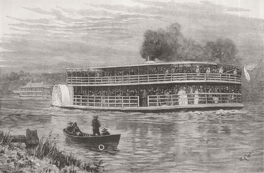 CANADA. disaster. Victoria, Springbank 1881 old antique vintage print picture